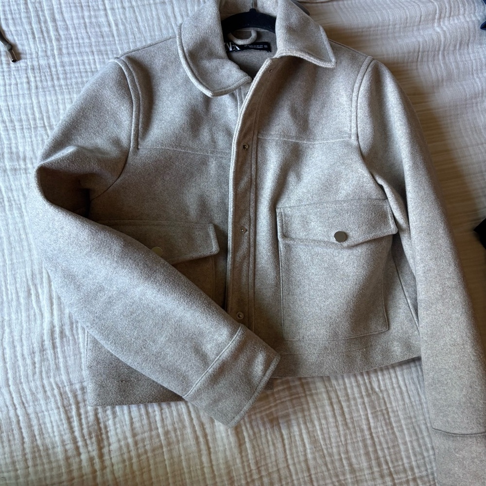 Zara Light tan Utility Jacket